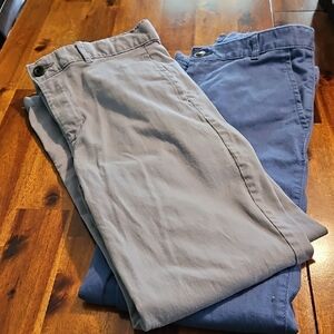 Set Of 2 Boys Sz 12 Childrens Place Chino Pants W/ Adjustable Waist